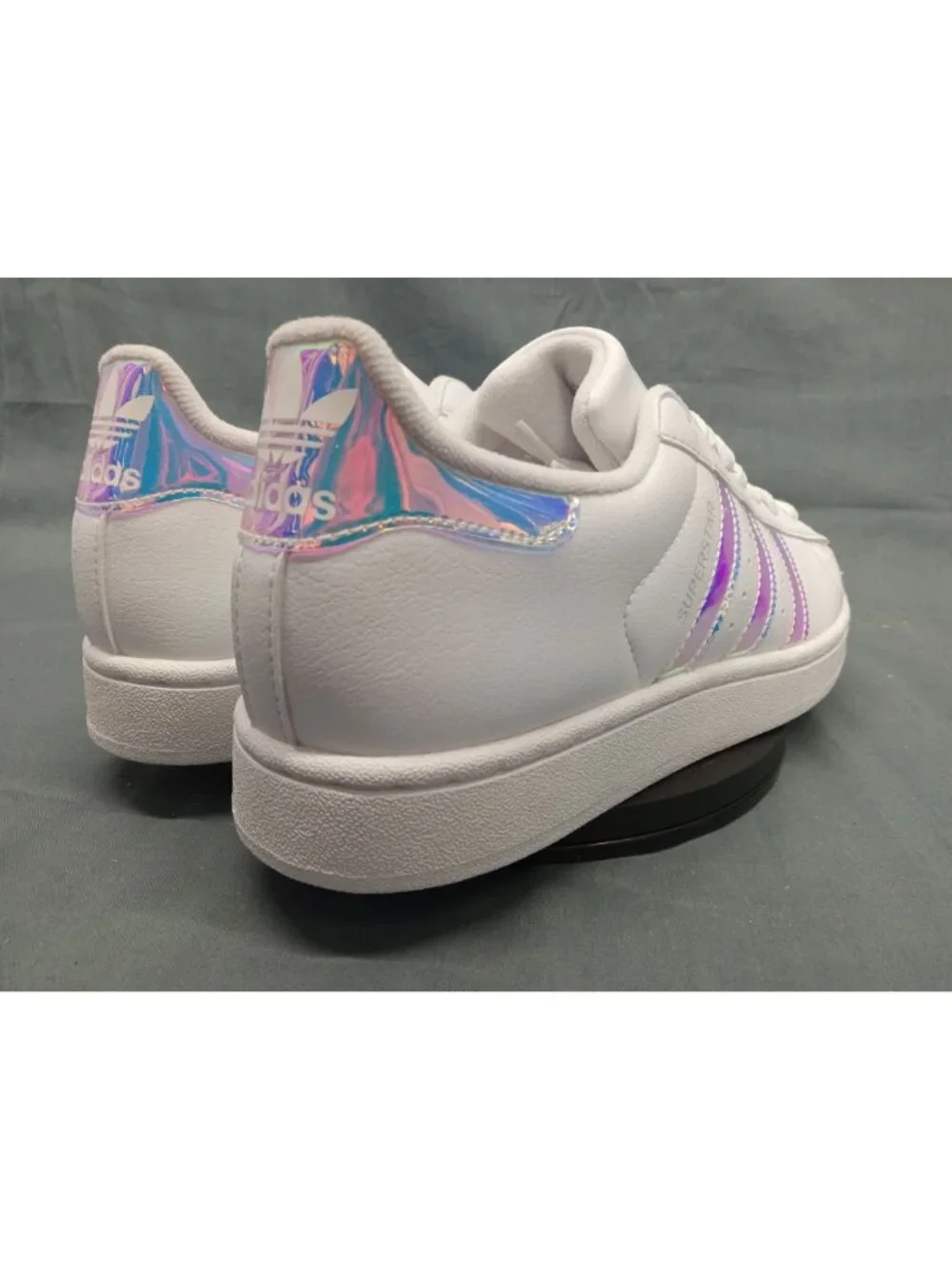 Adidas Superstar II J Sneakers JQ2803 White Halo Blue Girls Size 7 NEW NO BOX!